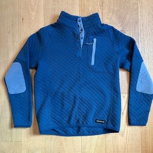 Blue Woods sweater, great for hiking in those cooler days.